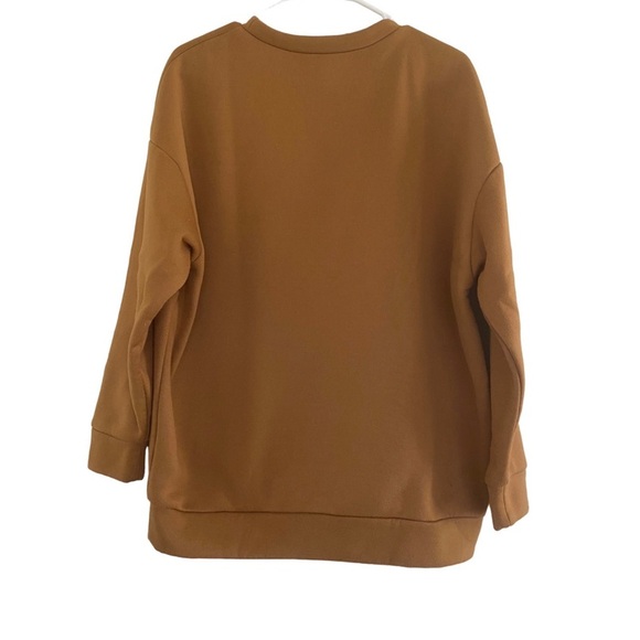Brown New York Drop Shoulder Sweater Crewneck - Picture 2 of 4